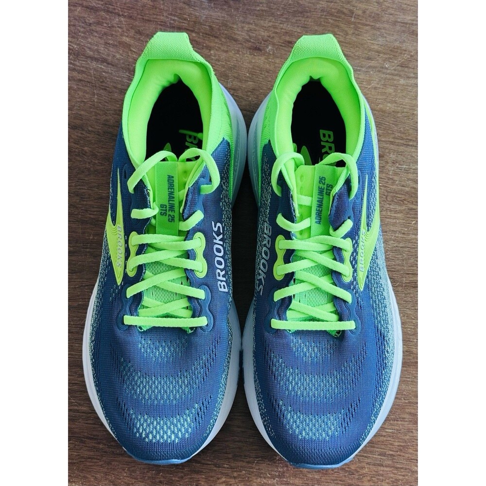 Men’s Size 9 Brooks Adrenaline GTS 25 Green Moonlight Phantom 110454 1D 438 NIB - Picture 2 of 7